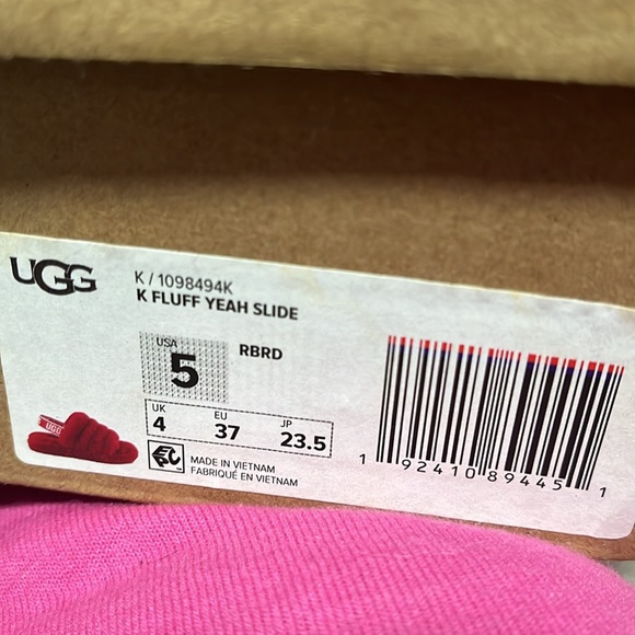 Ugg fluff yeah slide red - Picture 4 of 8